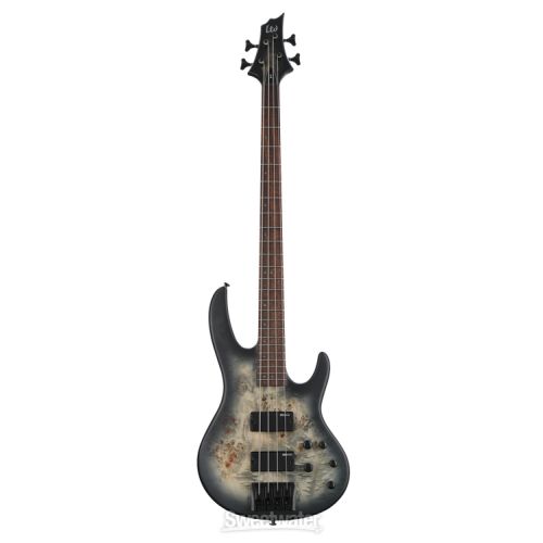  ESP LTD D-4 Bass Guitar - Black Natural Burst Satin