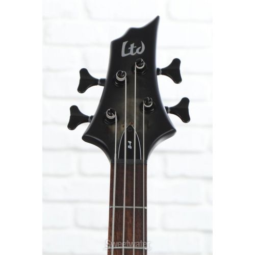  ESP LTD D-4 Bass Guitar - Black Natural Burst Satin