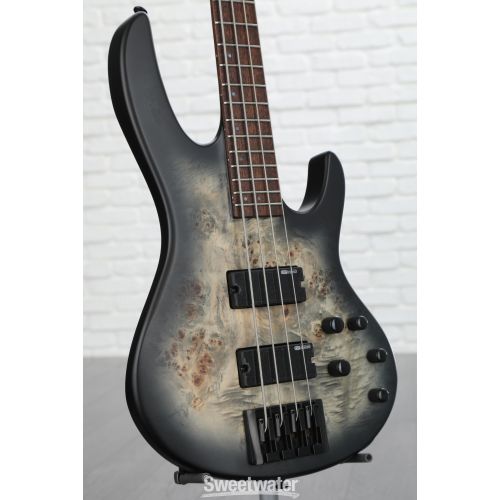  ESP LTD D-4 Bass Guitar - Black Natural Burst Satin