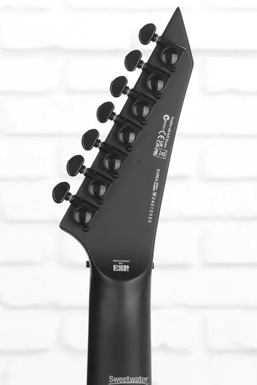  ESP LTD M-1007B 7-string Baritone Electric Guitar - Charcoal Burst Satin Demo