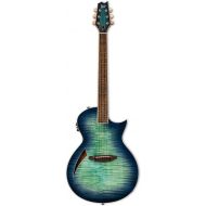 ESP Guitars ESP LTD TL-6 Acoustic Electric Thinline Guitar, Aqua Marine Burst