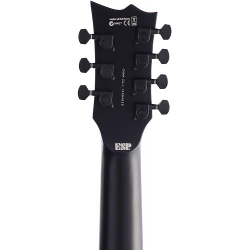  ESP Guitars ESP LTD EC-407 7-String Electric Guitar, Black Satin