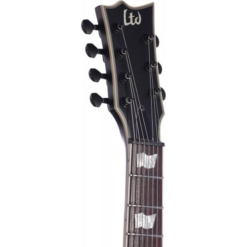  ESP Guitars ESP LTD EC-407 7-String Electric Guitar, Black Satin