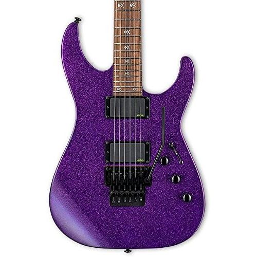  ESP Guitars ESP LTD KH-602 Signature Series Kirk Hammett Electric Guitar with Case, Purple Sparkle