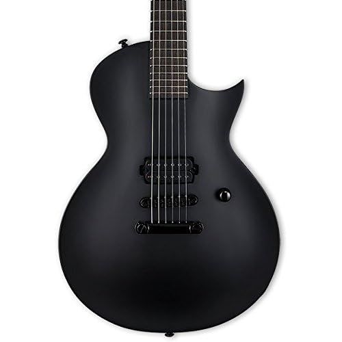  ESP Guitars ESP LTD EC-Black Metal Electric Guitar, Black Satin