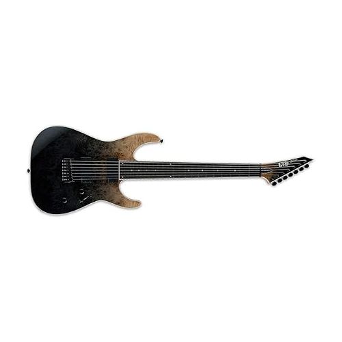  ESP Guitars 7-String Electric Guitar, Black Fade, Right (LM1007HTBPBLKFD)