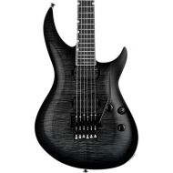 ESP 6 String LTD Deluxe H3-1000FR Electric Guitar, See Thru Black Sunburst, Right, (LH31000FRFMSTBLKSB)