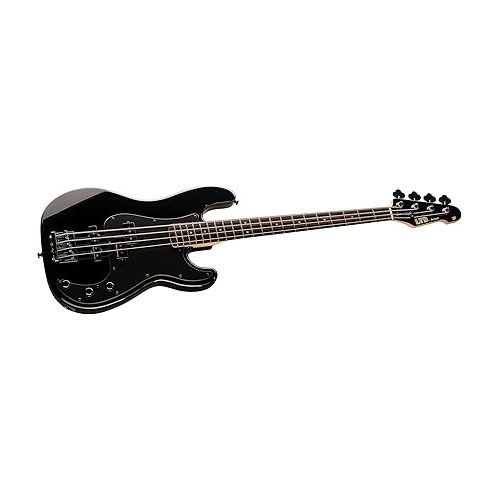  ESP 4 String LTD Surveryor ’87 Bass, Black, Right, (LSURVEYOR87BLK)