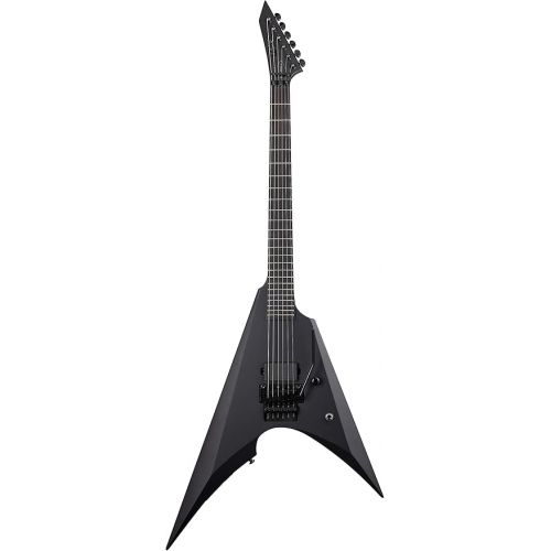  ESP LTD Arrow Black Metal Electric Guitar, Black Satin