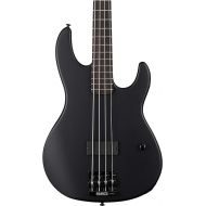 ESP LTD AP-4 Black Metal Bass Guitar, Black Satin