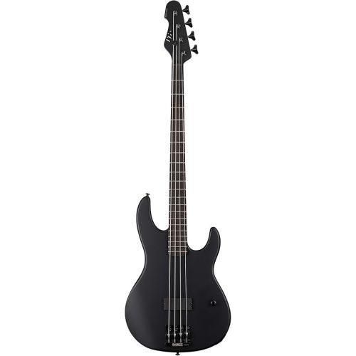  ESP LTD AP-4 Black Metal Bass Guitar, Black Satin