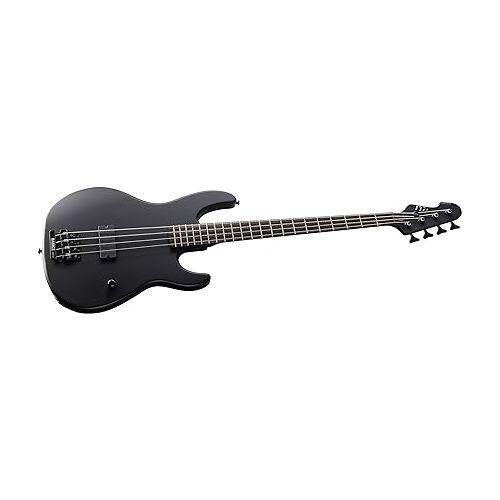  ESP LTD AP-4 Black Metal Bass Guitar, Black Satin
