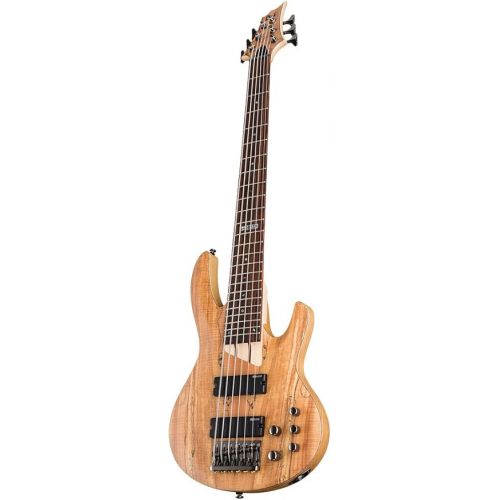  ESP LTD B-206SM Spalted Maple 6-String Bass Guitar, Natural Satin