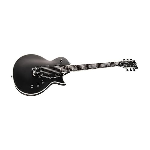  ESP 6 String LTD Deluxe EC-1000FR Electric Guitar, Black Satin, Right, (LEC1000FRBLKS)