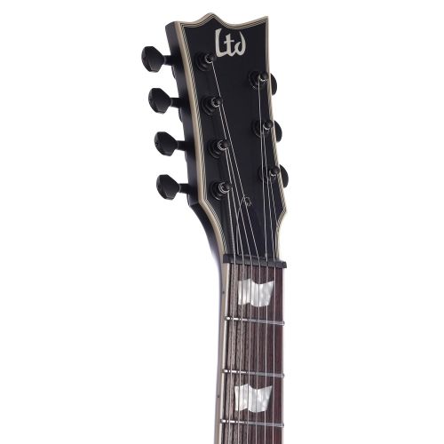  ESP GUITARS ESP LTD EC-407 7-String Electric Guitar, Black Satin