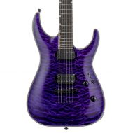 ESP Guitars ESP LTD MH-1000NT Electric Guitar, See Thru Purple