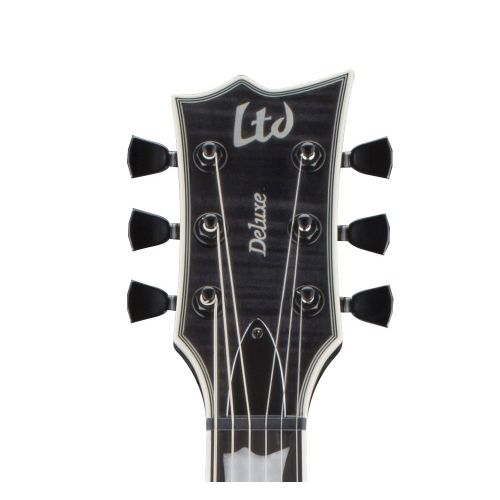  ESP Guitars ESP LTD EC-1000FM Evertune Electric Guitar, See Thru Black
