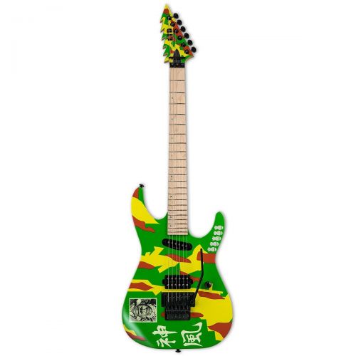  ESP Guitars ESP LTD GL-KAMI4 Signature Series George Lynch Electric Guitar with Case, KAMI-4 Graphic