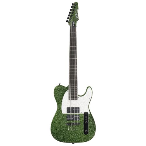  ESP Guitars ESP LTD SC-20 Signature Series Stephen Carpenter Electric Guitar with Case, See Thru Green