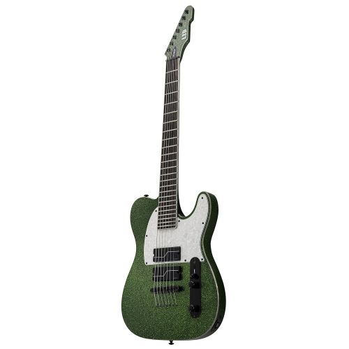  ESP Guitars ESP LTD SC-20 Signature Series Stephen Carpenter Electric Guitar with Case, See Thru Green