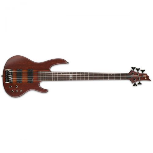  ESP Guitars ESP LTD D-5 5-String Electric Bass Guitar, Natural Satin