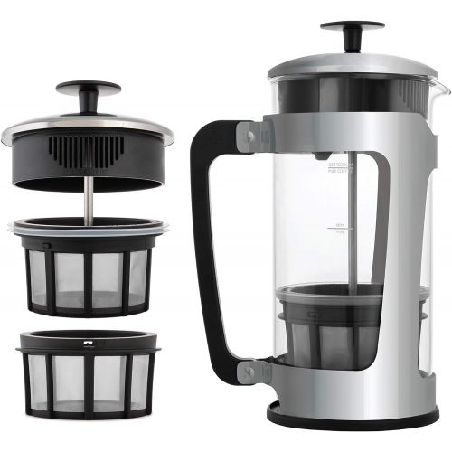  ESPRO P5 Double Micro-Filtered Coffee French Press, 32 Ounce, Polished Stainless Steel: Kitchen & Dining