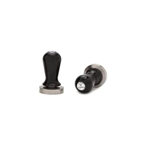  ESPRO Calibrated Stainless Steel Flat Espresso Coffee Tamper, 58 mm, Black