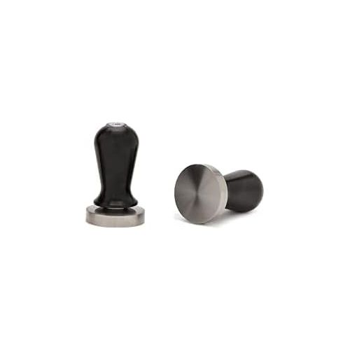  ESPRO Calibrated Stainless Steel Flat Espresso Coffee Tamper, 58 mm, Black