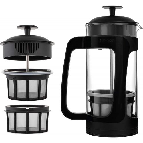  ESPRO P3 French Press - Double Micro-Filtered Coffee and Tea Maker, 32 Ounce, Black