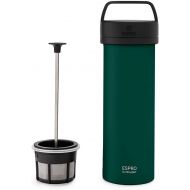 ESPRO P0 Ultralight French Press - Double Walled Stainless Steel Vacuum Insulated Coffee and Tea Maker, 16 Ounce, Blue