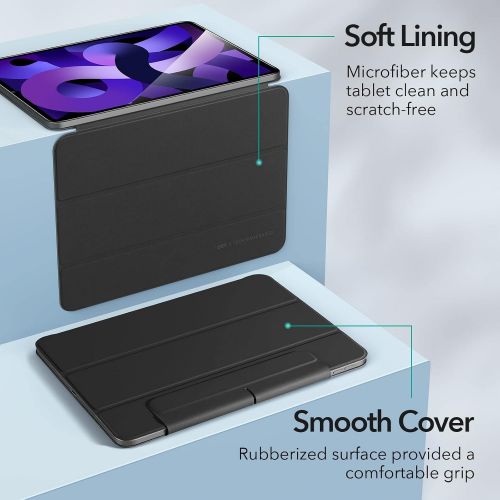  [아마존베스트]ESR Magnetic Case for iPad Air 4 2020 10.9 Inch / iPad Pro 11 2018 [Convenient Magnetic Attachment] [Trifold Smart Case] [Auto Sleep/Wake Cover] Rebound Series, Black