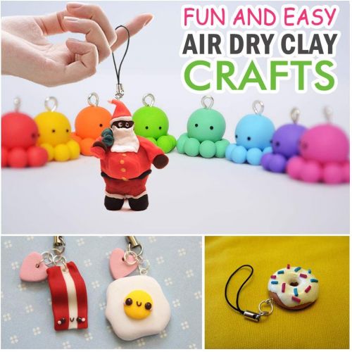  [아마존베스트]ESSENSON Modeling Clay Kit - 24 Colors Air Dry Ultra Light Magic Clay, Soft & Stretchy DIY Molding Clay with Tools, Animal Accessories, Easy Storage Box Kids Art Crafts Gift for Boys & Girl