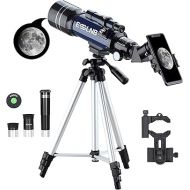 ESSLNB Telescope for Adults, 70mm Aperture Refractor Telescopes (15X-180X) for Astronomy Beginners, Portable Travel Telescope with Phone Adapter & Adjustable Tripod