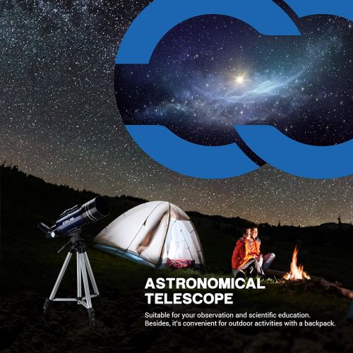  [아마존 핫딜]  [아마존핫딜]ESSLNB Teleskop Kinder Einsteiger 70/360 Fernrohr Teleskop Astronomie mit Smartphone Adapter Ausziehbares Stativ 3X Barlow und Mondfilter Aufrechte Bilder bieten