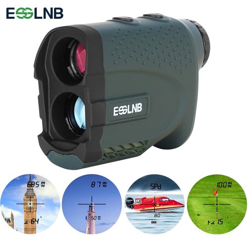  ESSLNB Golf Range Finders with Slop,Flag-Lock Pulse Vibration Scanning Horizontal Distance Height Speed Angle Measurement 660 Yards 7X Waterproof Rangefinder with Case for Hunting,