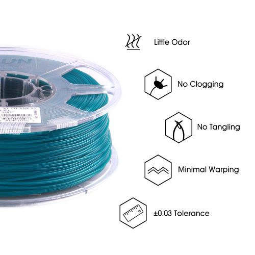  [아마존 핫딜]  [아마존핫딜]ESUN eSUN PLA+ 3D Drucker Filament, PLA Plus Filament 1.75mm, Massgenauigkeit +/- 0.03mm, 2.2 LBS (1KG) Spule 3D Drucken Filament fuer 3D Drucker in Vakuumverpackung, Gruen