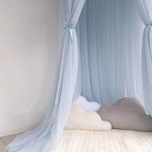  [아마존베스트]ESUPPORT Dome Princess Bed Canopy Round Lace Mosquito Net Play Tent Hanging House Decoration Lace Netting Curtains Indoor Game House for Baby Kids