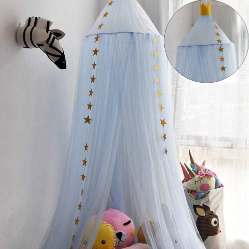  [아마존베스트]ESUPPORT Dome Princess Bed Canopy Round Lace Mosquito Net Play Tent Hanging House Decoration Lace Netting Curtains Indoor Game House for Baby Kids