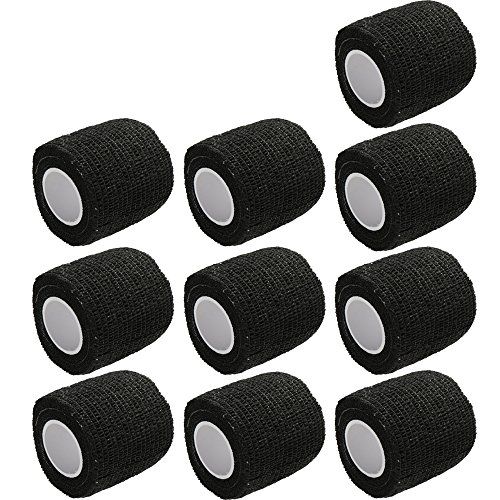  ESUPPORT 2 Inches X 5 Yards Self Adherent Cohesive Wrap Bandages Strong Elastic First Aid Tape for Wrist Ankle Pack of 10