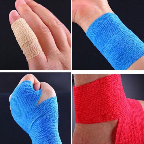  ESUPPORT 2 Inches X 5 Yards Self Adherent Cohesive Wrap Bandages Strong Elastic First Aid Tape for Wrist Ankle Pack of 10