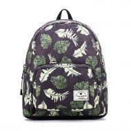 ESVAN Cute Backpacks Original Floral Leaf Girls sackpack Travel Daypack School Backpack