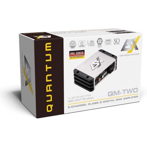  [아마존베스트]-Service-Informationen ESX QUANTUM Two Mode Mini 2Channel Class D Amplifier, 2x 80/120Watts RMS, 4/2Ohm