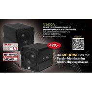 ESX V1600A | Active Subwoofer Cube 20 cm (8 Inch) Active Subwoofer with 8 Inch Passive Membrane