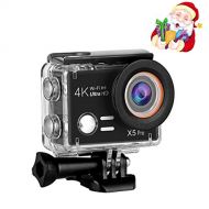 ESoku Esoku Action Camera, 20MP Ultra HD Waterproof Sports Camera 1080P 4K WiFi Underwater DV Camcorder Accessories Kits