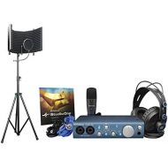 EStudioStar PreSonus AudioBox iTwo Studio Recording Kit with AxcessAbles Recording Studio Microphone Isolation Shield and Stand