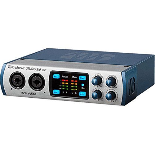  EStudioStar PreSonus Studio 26 2x4 USB 2.0 24-bit 192 kHz Audio Interface with AxcessAbles Cables