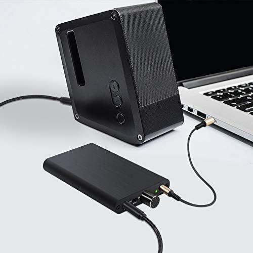  [아마존베스트]ESynic 16-300Ω HiFi Headphone Amplifier with Integrated Power Bank Volume Adjustable 3.5 mm Headphone Amplifier with 3000 mAh Battery with USB Gain Switch 1.2 m Cable