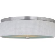 ET2 Lighting ET2 E95104-100SN Elements 3-Light Flush Mount, Satin Nickel Finish, Glass, GU24 Fluorescent Bulb, 20W Max., Dry Safety Rated, 2900K Color Temp., Low-Voltage Dimmable, Glass Shade M