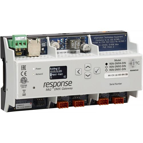  ETC Response Mk2 Two-Port DMX/RDM Gateway (DIN Rail)