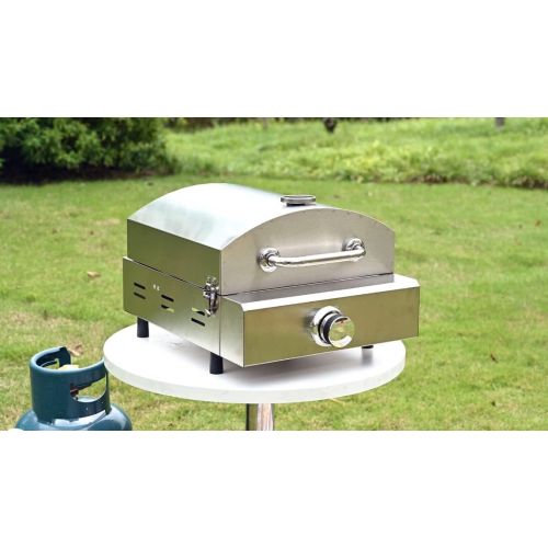  Gas pizza oven and Barbecue grill, ETE ETMATE pizza barbecue combo outdoor stainless steel convenient pizza oven 12 PIZZA Artisan Pizza Oven